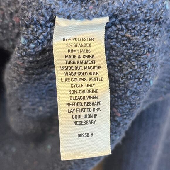 NWT a.n.a. Women’s 2X Sweater Y Neck Pullover Bijou Blue Drop Shoulder Stretch - Picture 9 of 16